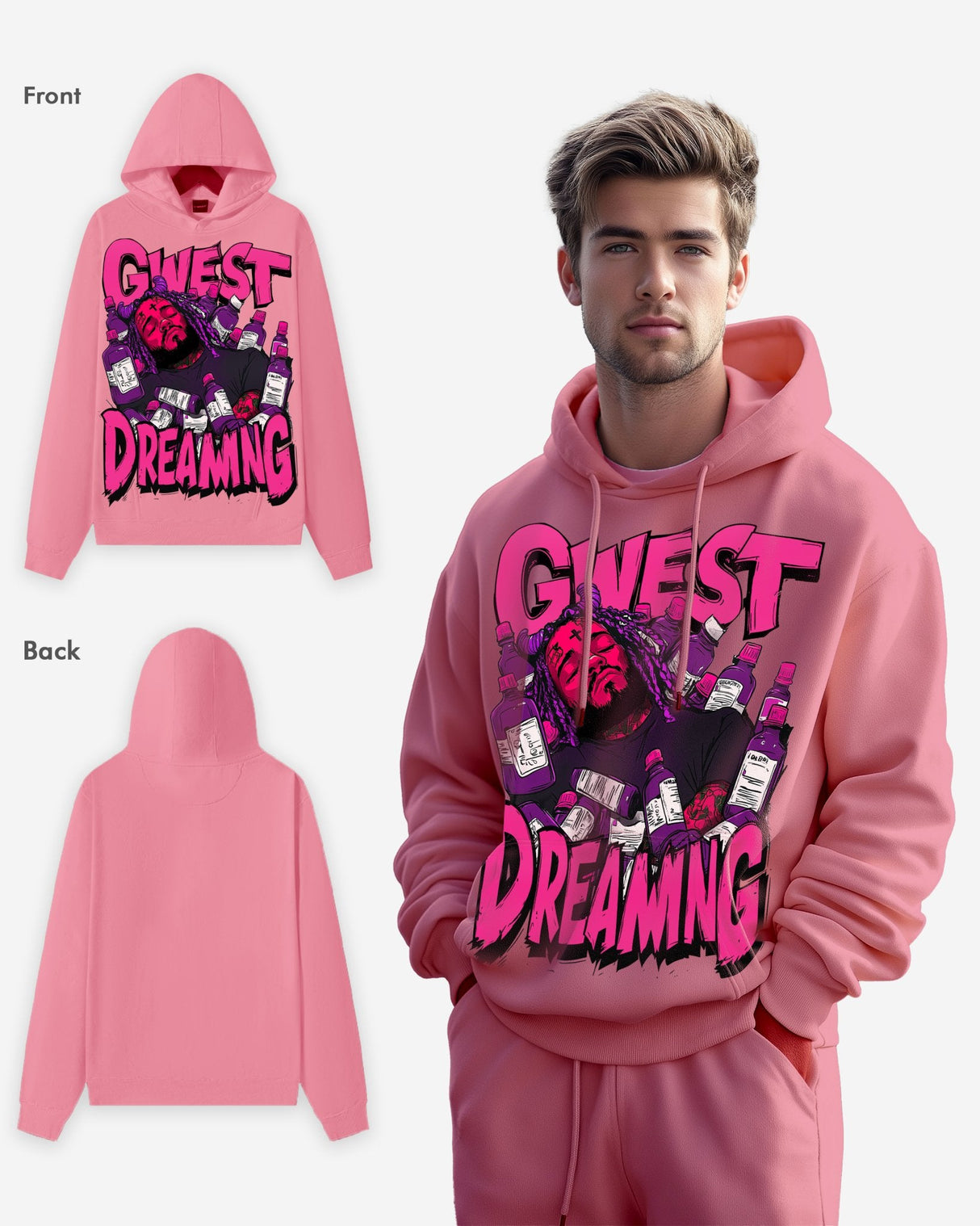 G WEST DREAMING OVERSIZE HOODIE