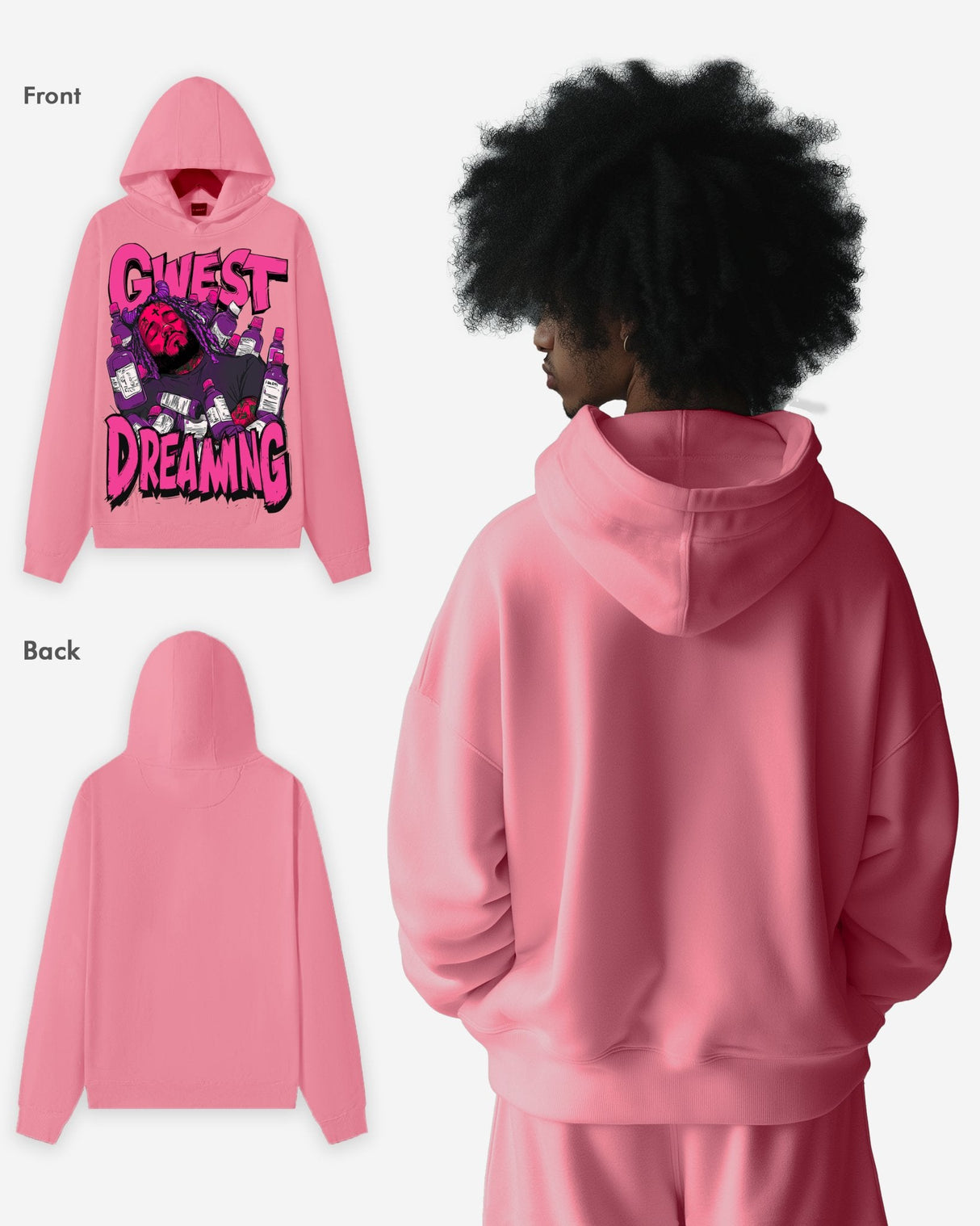 G WEST DREAMING OVERSIZE HOODIE