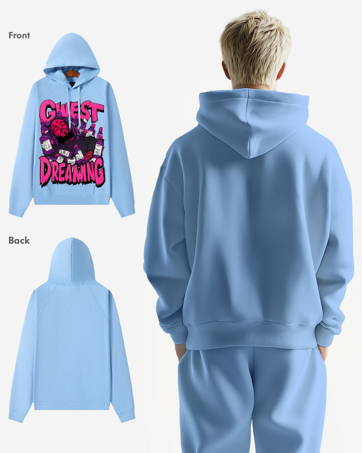 G WEST DREAMING OVERSIZE HOODIE