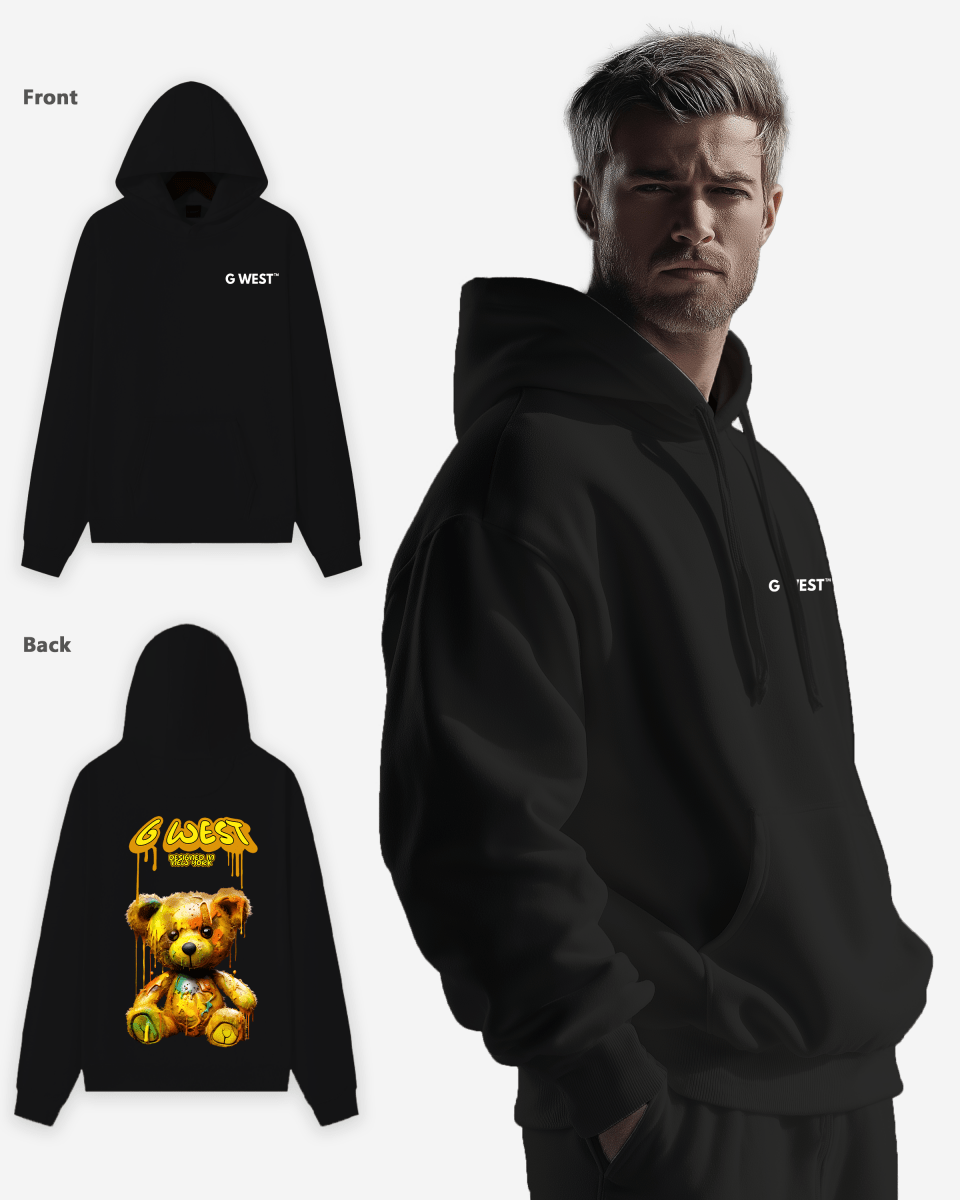 G West Drip Bear Oversize Hoodie Mens Style