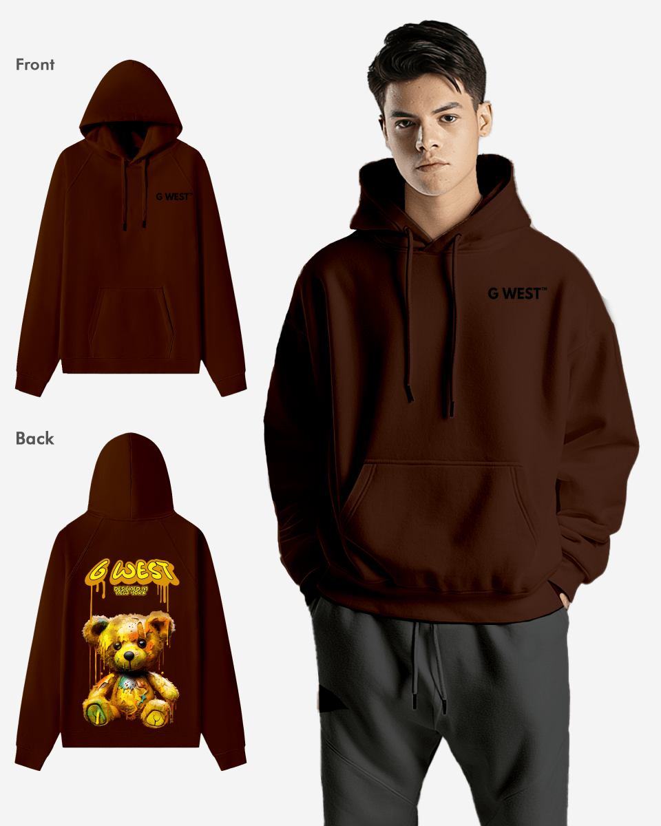 G West Drip Bear Oversize Hoodie Mens Style