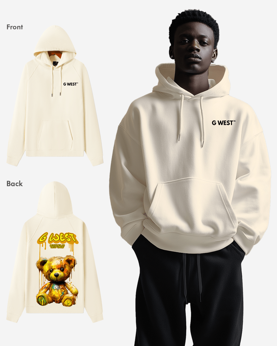 G West Drip Bear Oversize Hoodie Mens Style