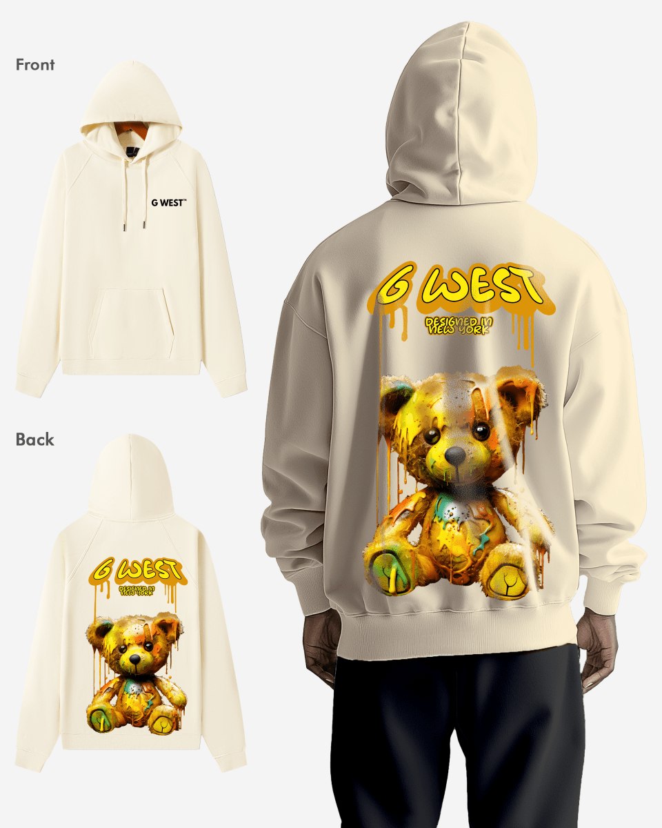G West Drip Bear Oversize Hoodie Mens Style