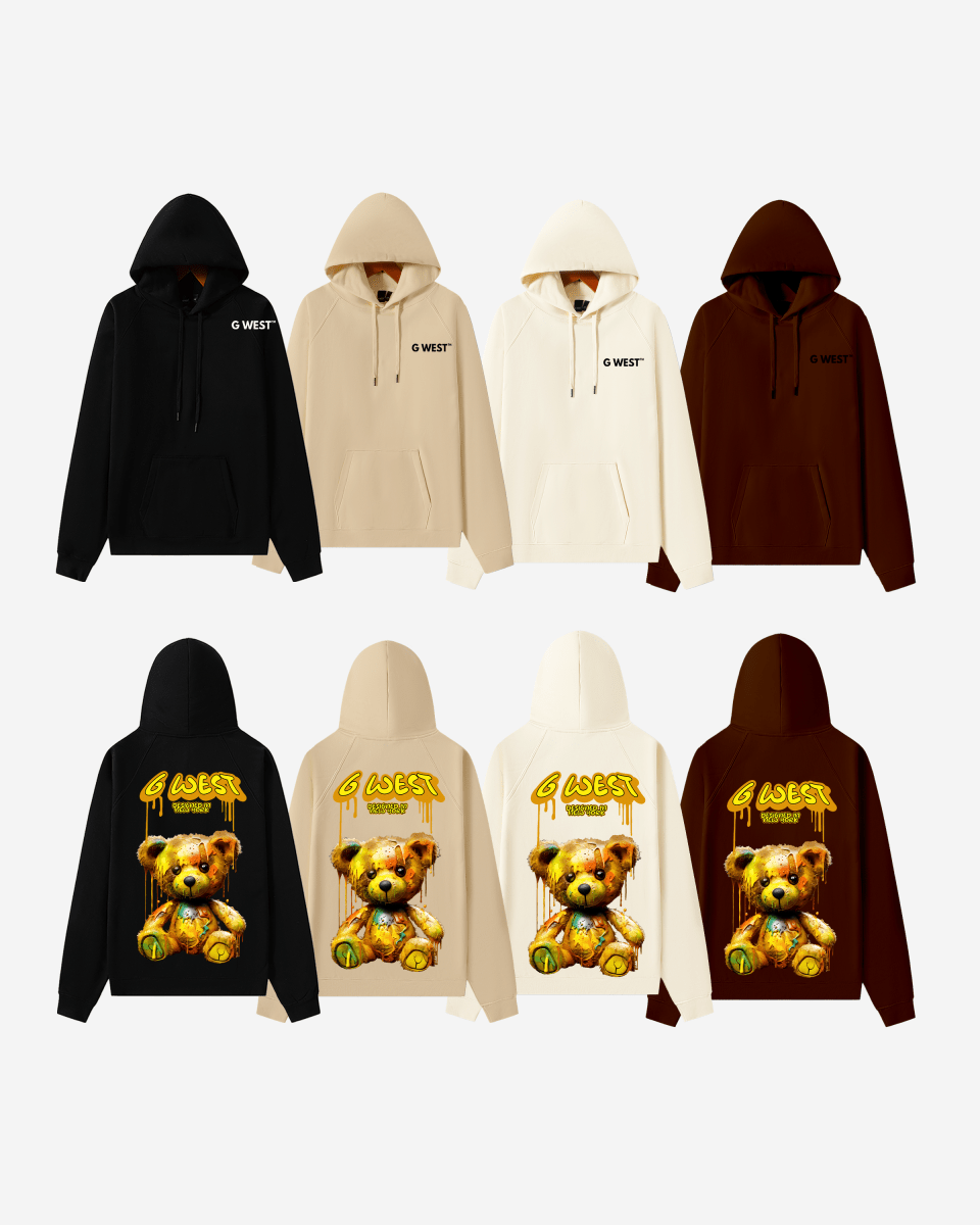 G West Drip Bear Oversize Hoodie Mens Style