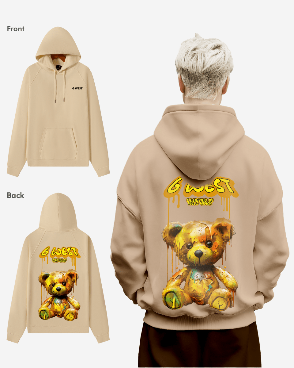 G West Drip Bear Oversize Hoodie Mens Style