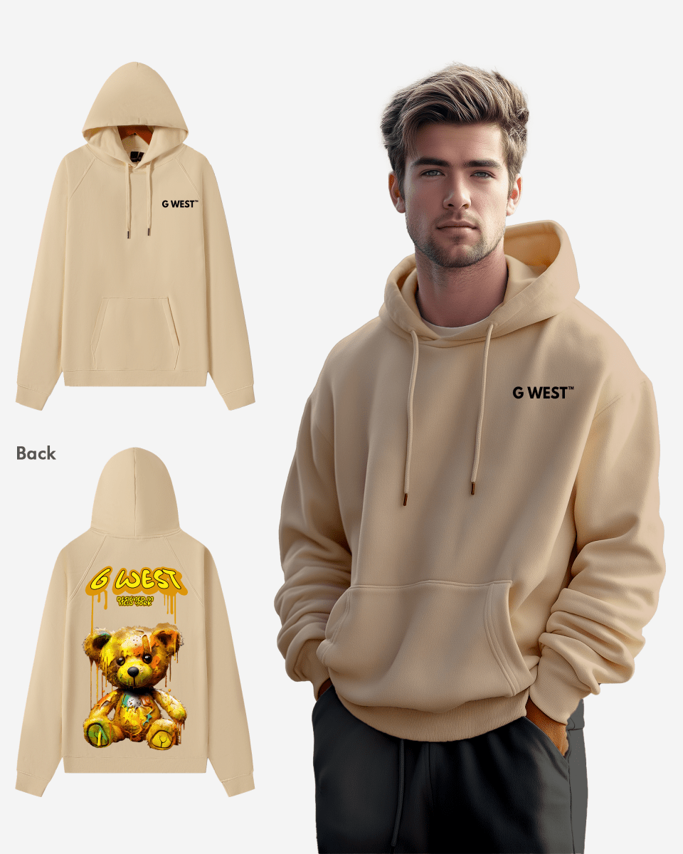 G West Drip Bear Oversize Hoodie Mens Style