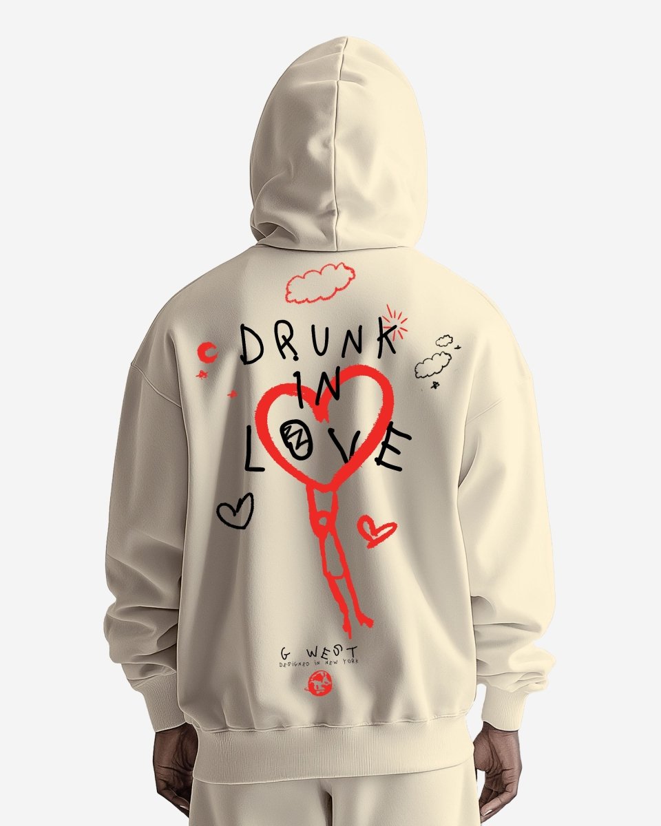 G West Drunk In Love Heavy Premium Oversized Hoodie