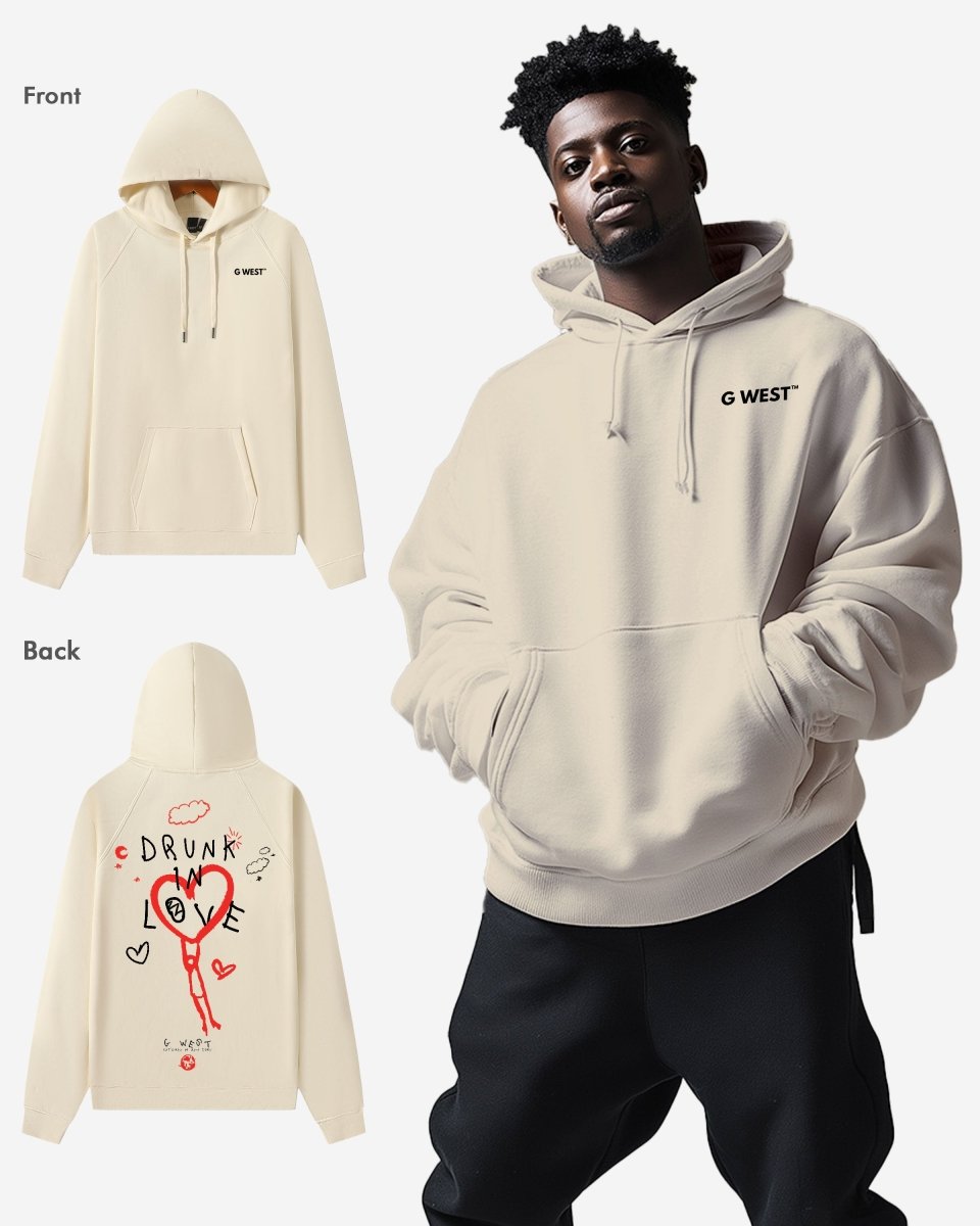 G West Drunk In Love Heavy Premium Oversized Hoodie