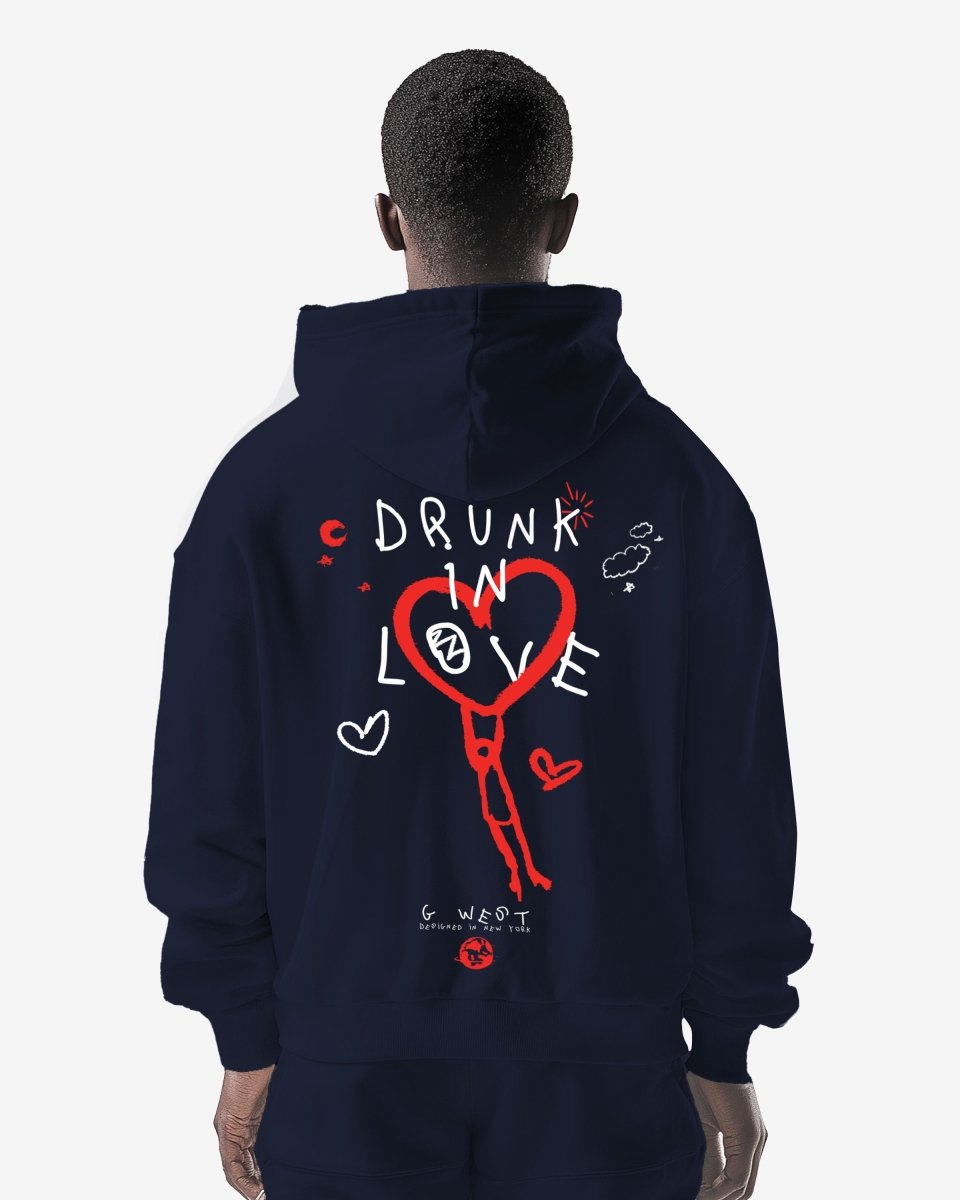 G West Drunk In Love Heavy Premium Oversized Hoodie