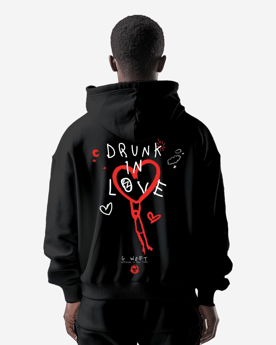 G West Drunk In Love Heavy Premium Oversized Hoodie