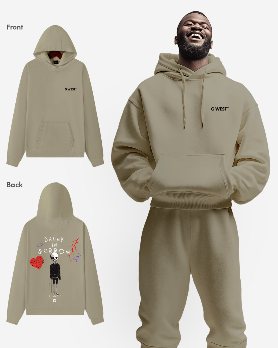 G West Drunk In Sorrow Heavy Premium Oversize Hoodie