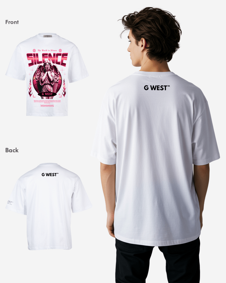 G-WEST ECHOES OF SILENCE OVERSIZED TEE