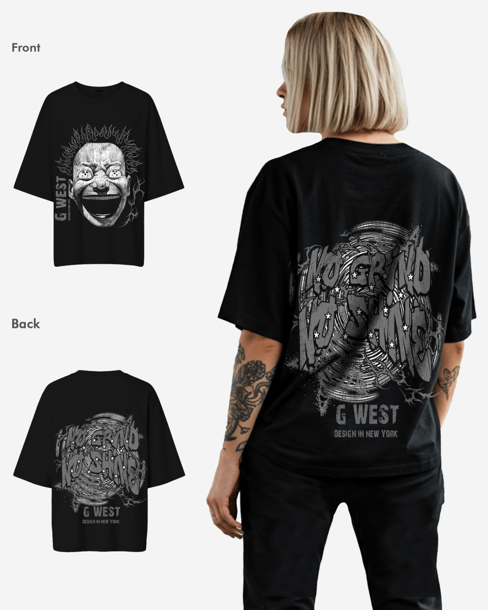 G West Electrical Einstein Oversized Tee -WOMEN