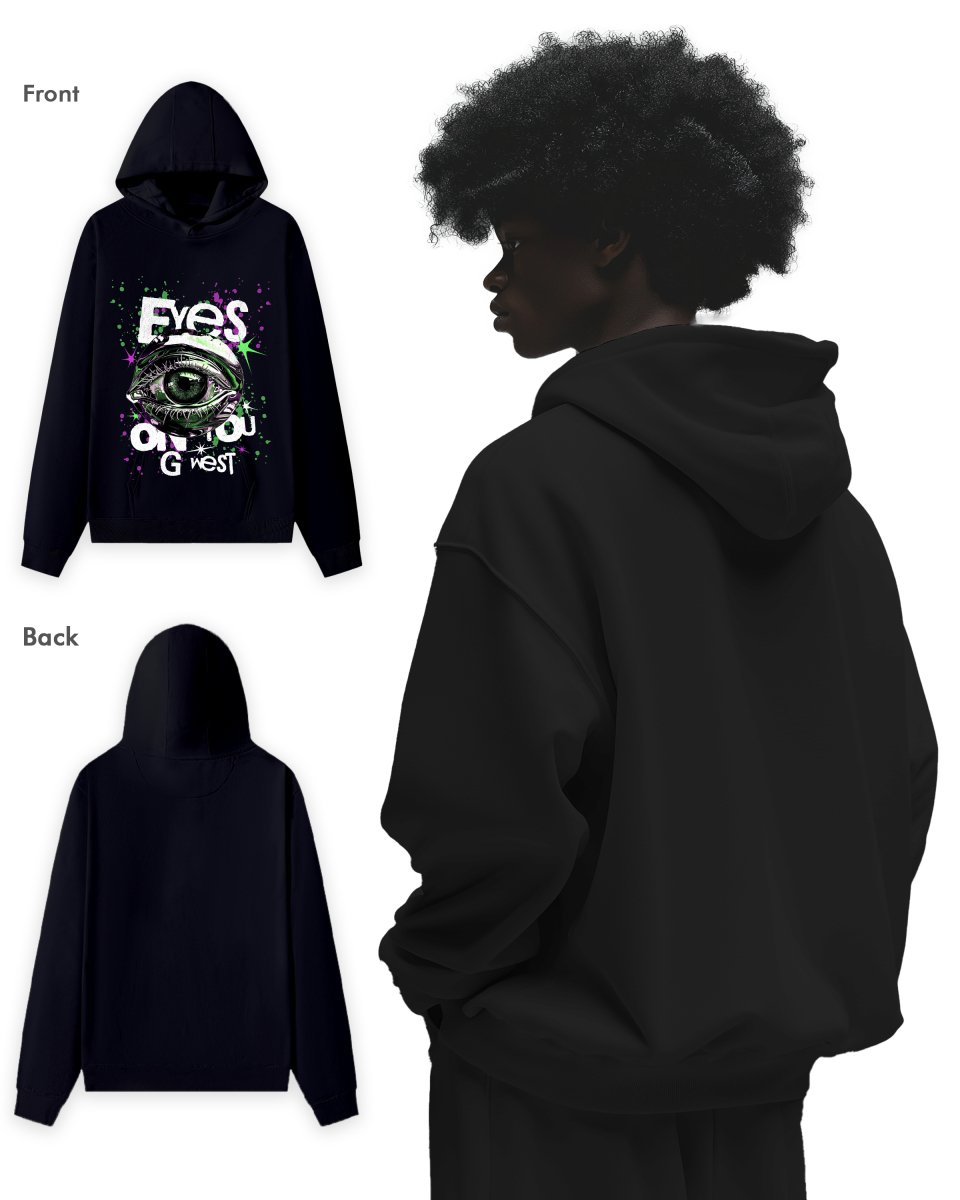 G WEST Eyes On You Oversize Hoodie