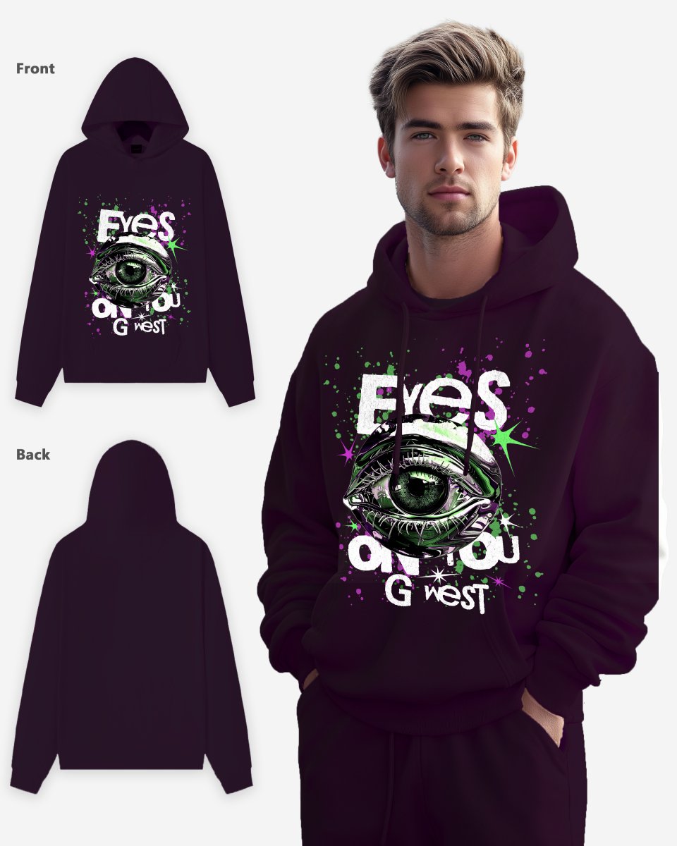 G WEST Eyes On You Oversize Hoodie