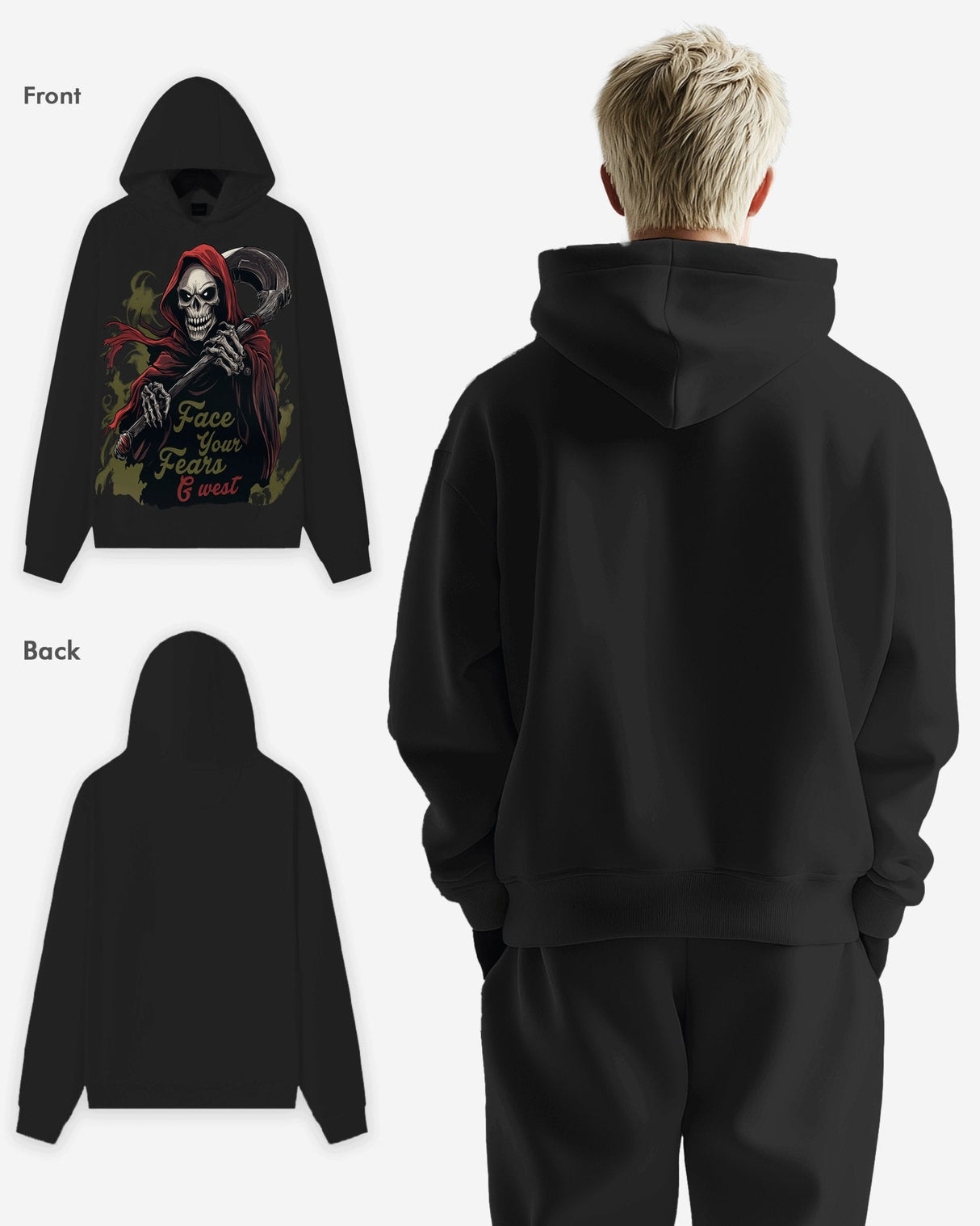 G West Face Your Fears Oversize Hoodie