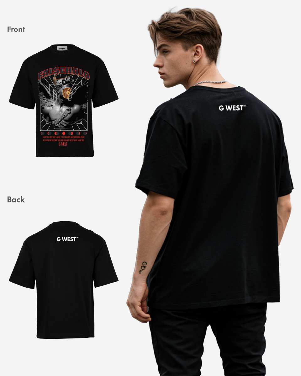 G-WEST FALSEHALO OVERSIZED TEE