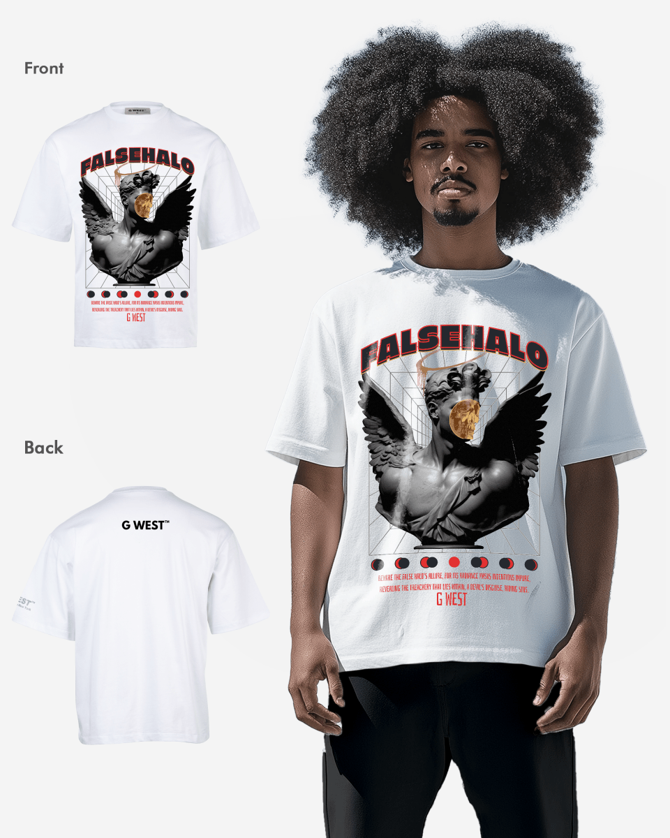 G-WEST FALSEHALO OVERSIZED TEE