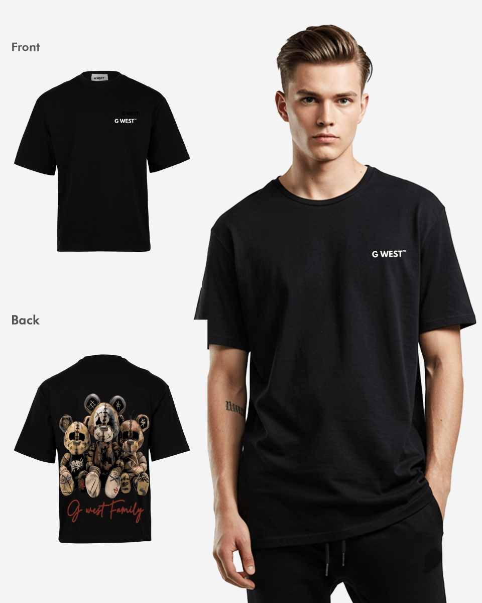 G West Family Black Oversized  Tee