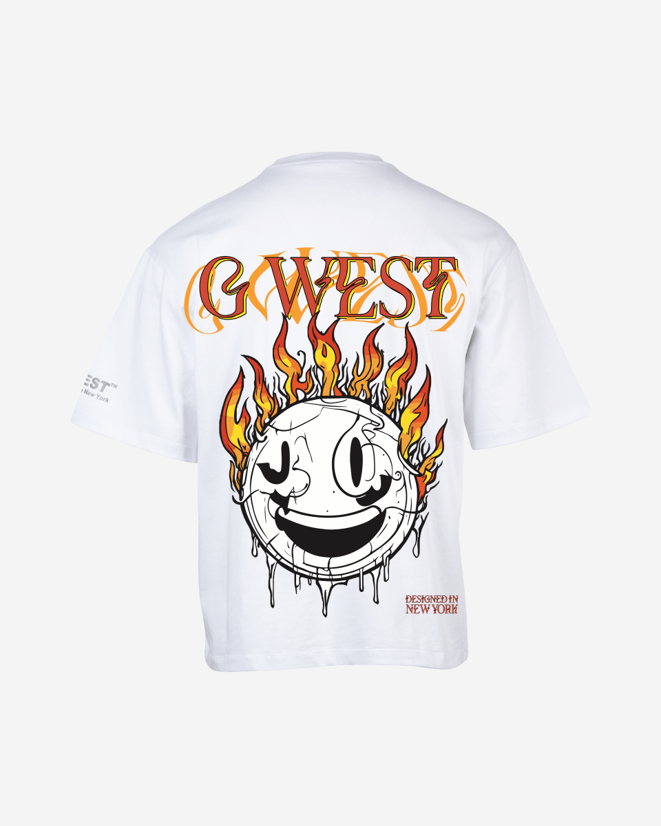 G West Fire Smile Life Style Oversized Tee Mens