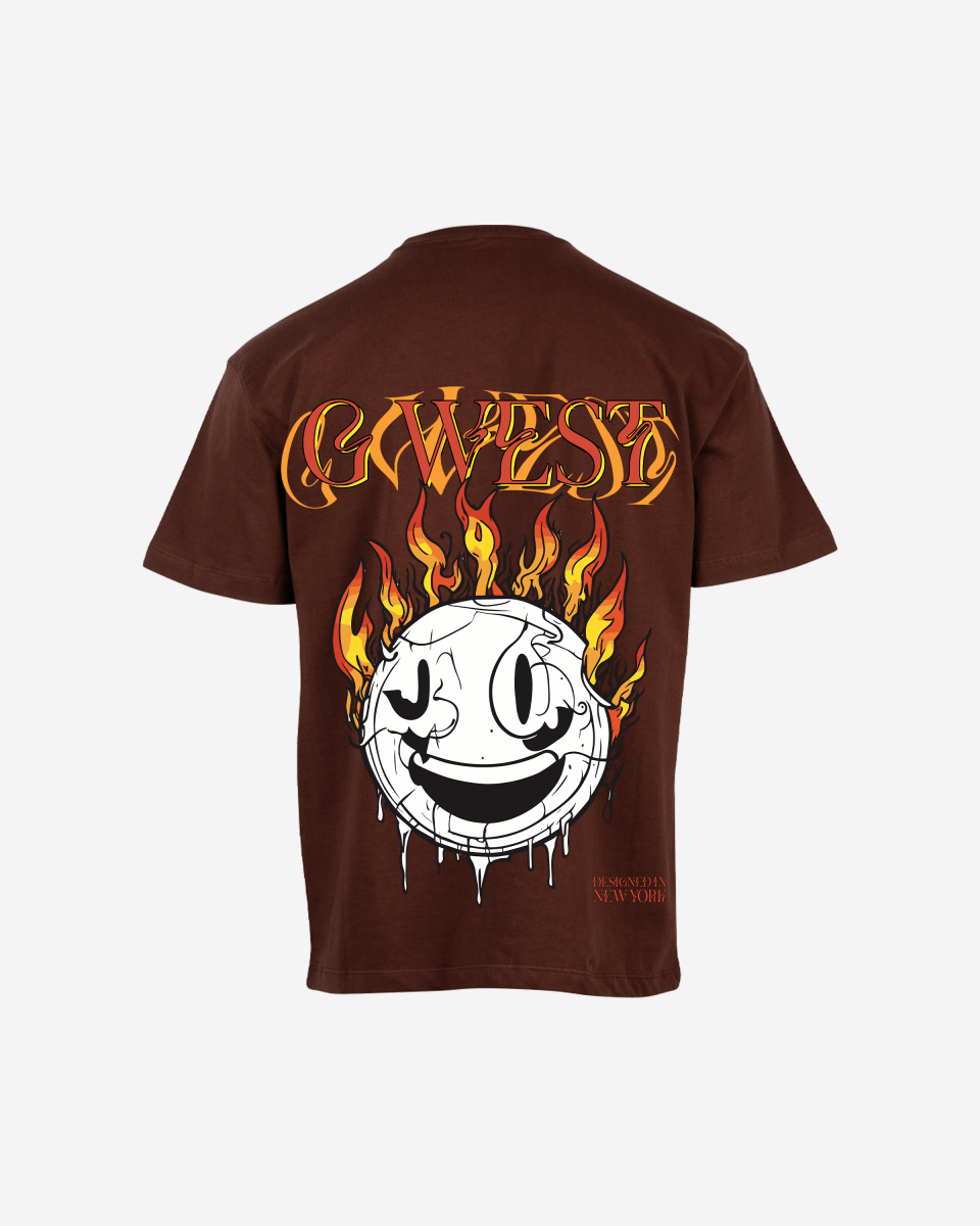 G West Fire Smile Life Style Oversized Tee Mens