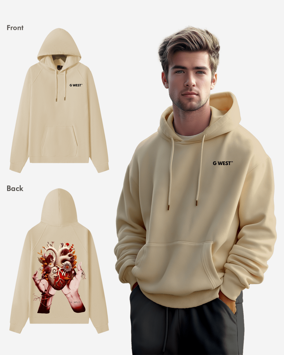 G West Flower Heart Hoodie