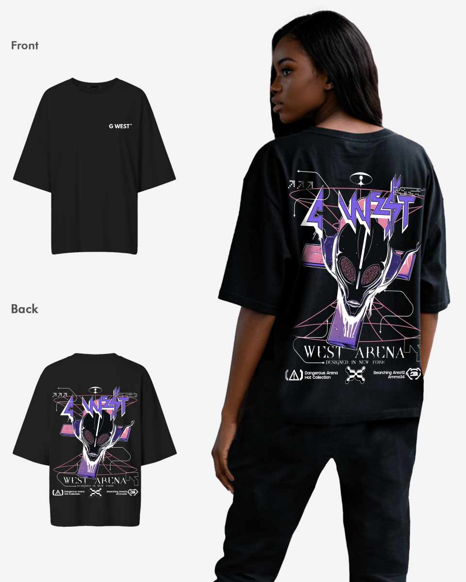 G West Womens Future Journey Lifestyle Oversized Tee