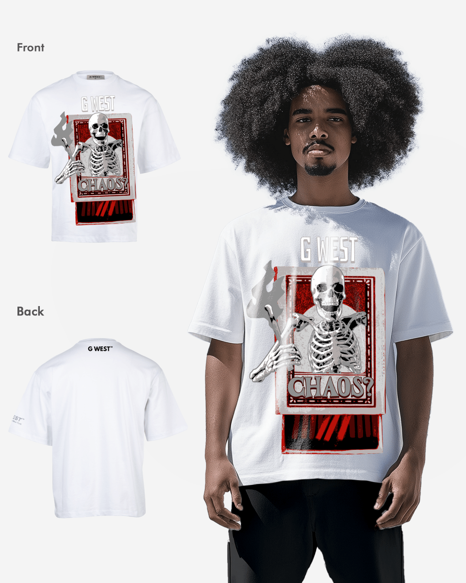 G-WEST G CHAOS OVERSIZED TEE