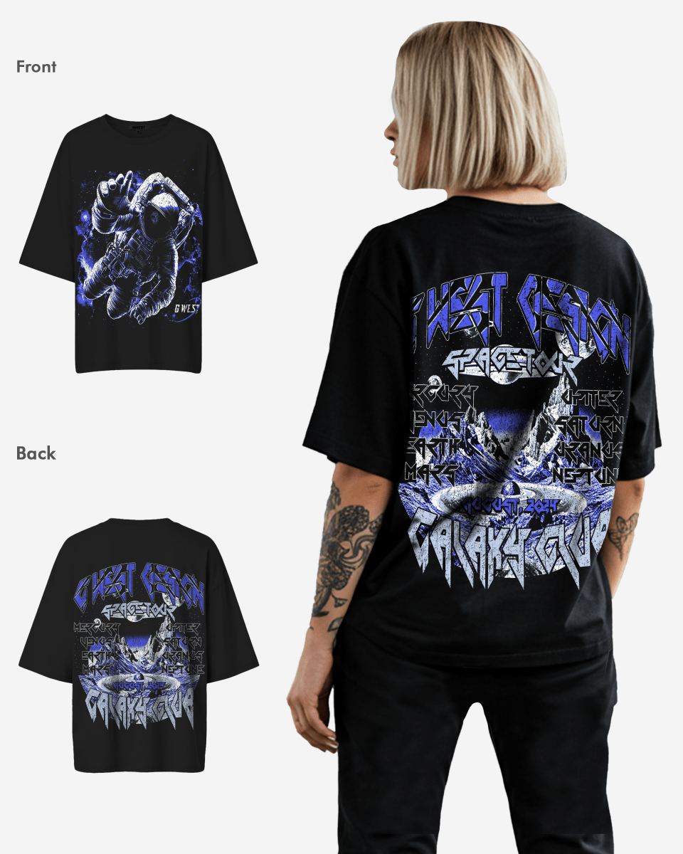G West Galaxy Premium Oversized Tee  - WOMEN
