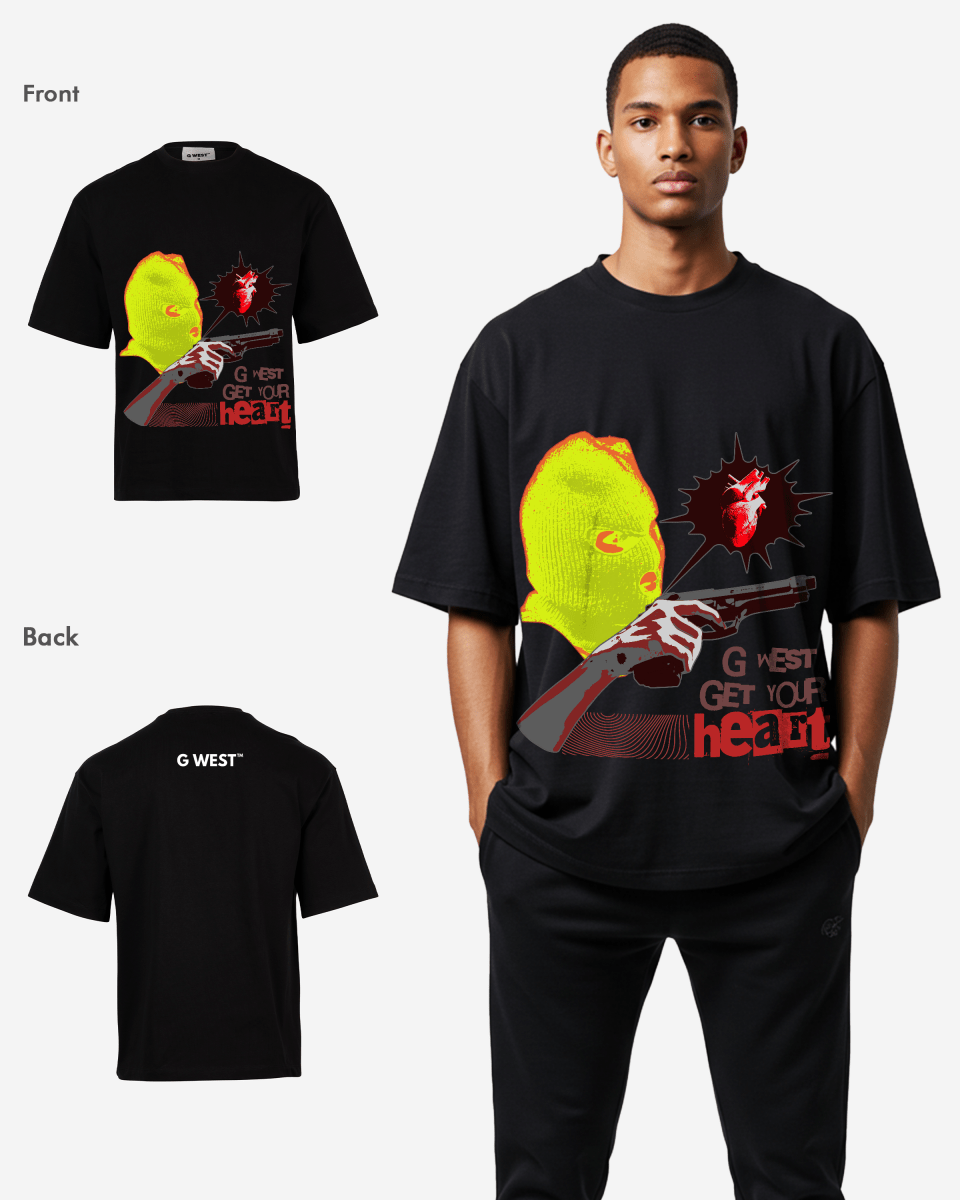 G-WEST GET YOUR HEART OVERSIZED TEE