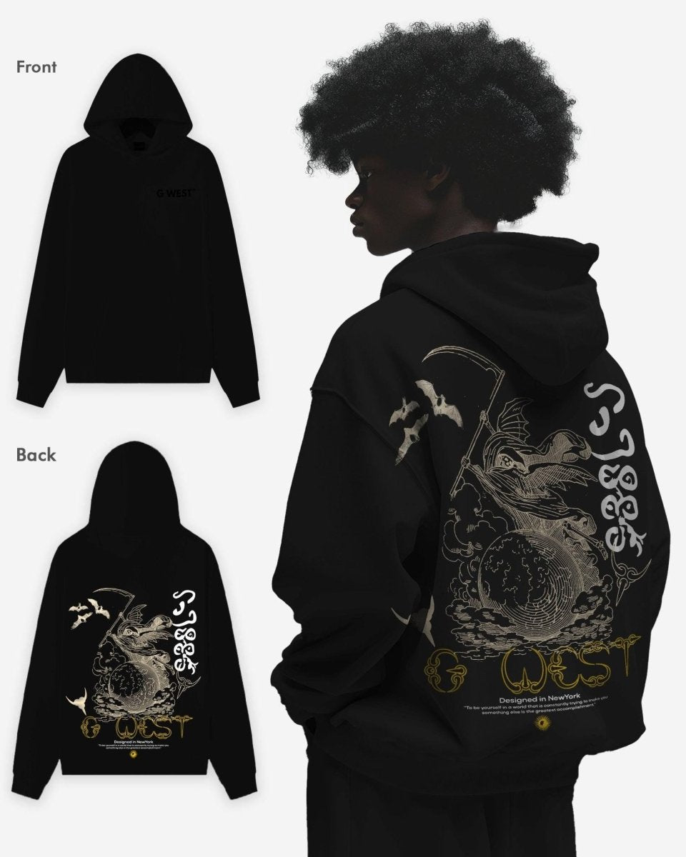 G West Gratitude Reaper Oversized Hoodie