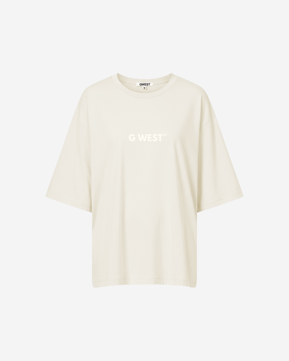 G West Heavyweight Logo Wear Oversized T-Shirt - WOMEN