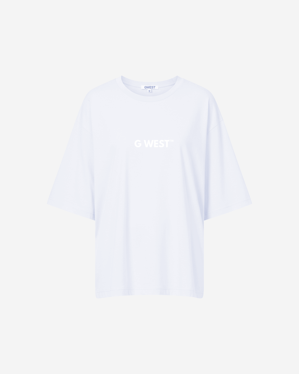 G West Heavyweight Logo Wear Oversized T-Shirt - WOMEN