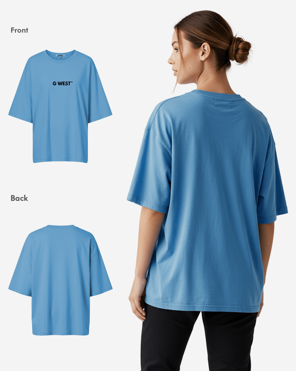 G West Heavyweight Logo Wear Oversized T-Shirt - WOMEN