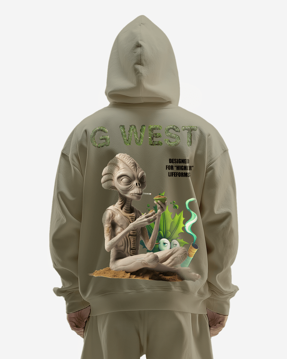 G West Higher Lifeform Heavy Premium Oversized Hoodie