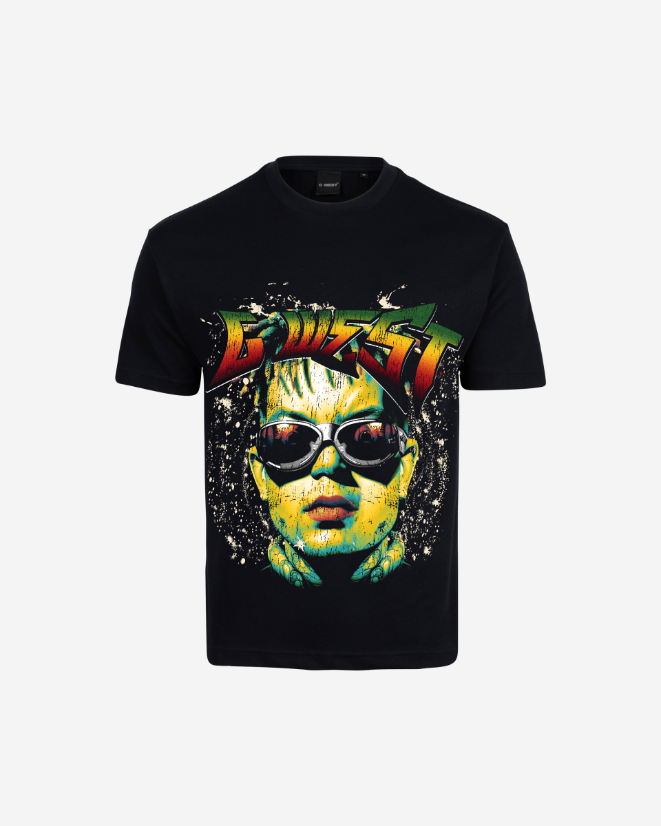 G West Hold Steady Premium Oversized Tee Front And Back Print