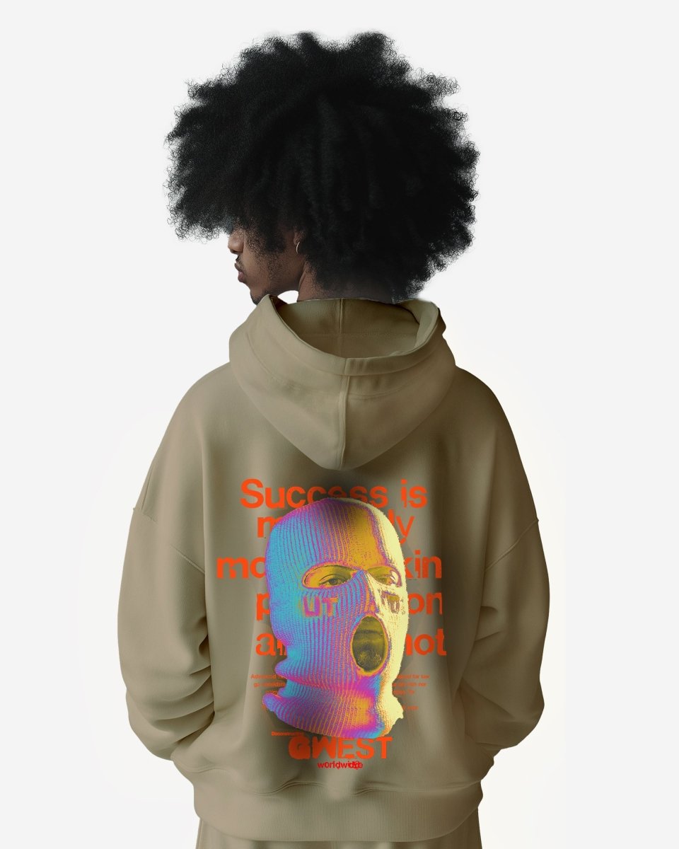 G West Holographic Ski Mask Heavy Premium Oversized Hoodie