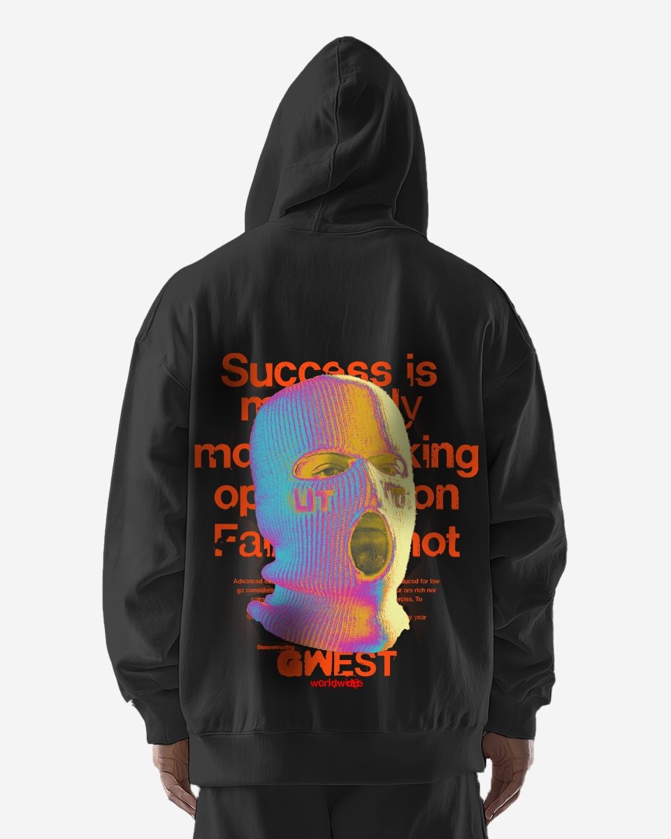 G West Holographic Ski Mask Heavy Premium Oversized Hoodie