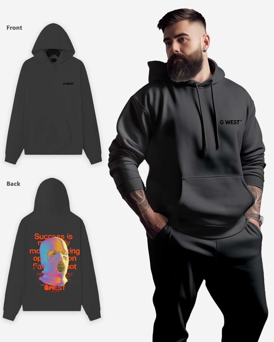 G West Holographic Ski Mask Heavy Premium Oversized Hoodie