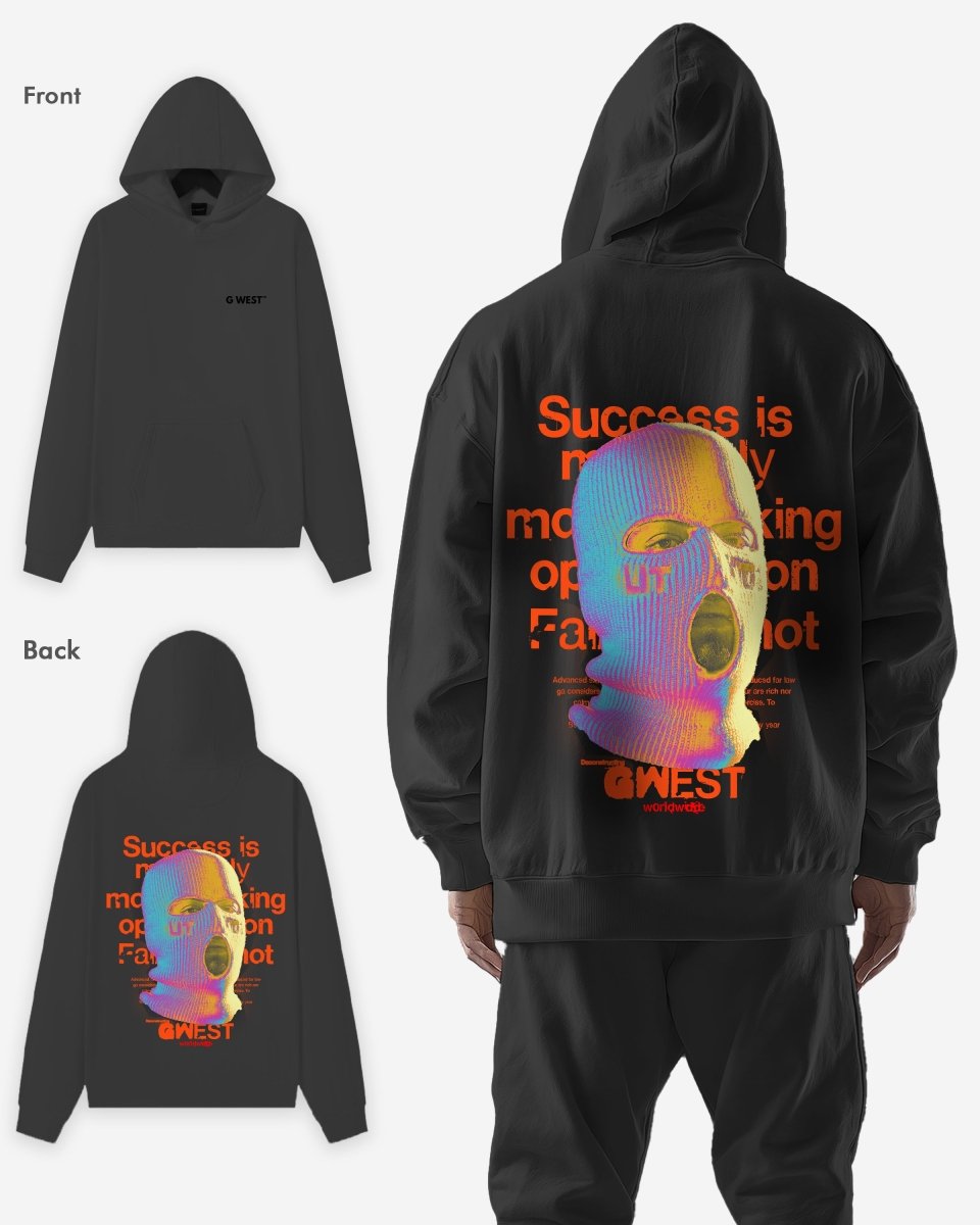 G West Holographic Ski Mask Heavy Premium Oversized Hoodie