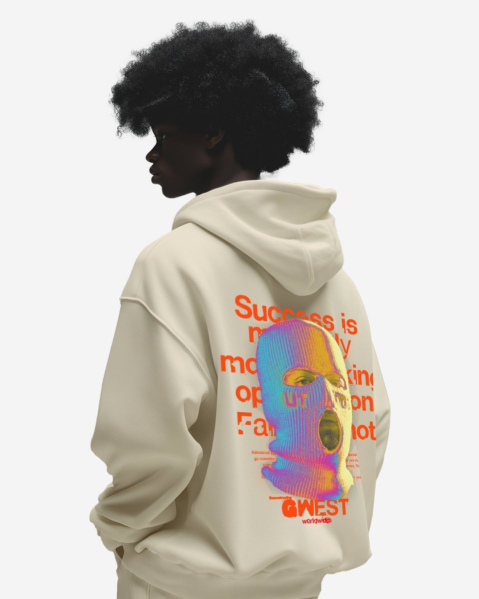 G West Holographic Ski Mask Heavy Premium Oversized Hoodie