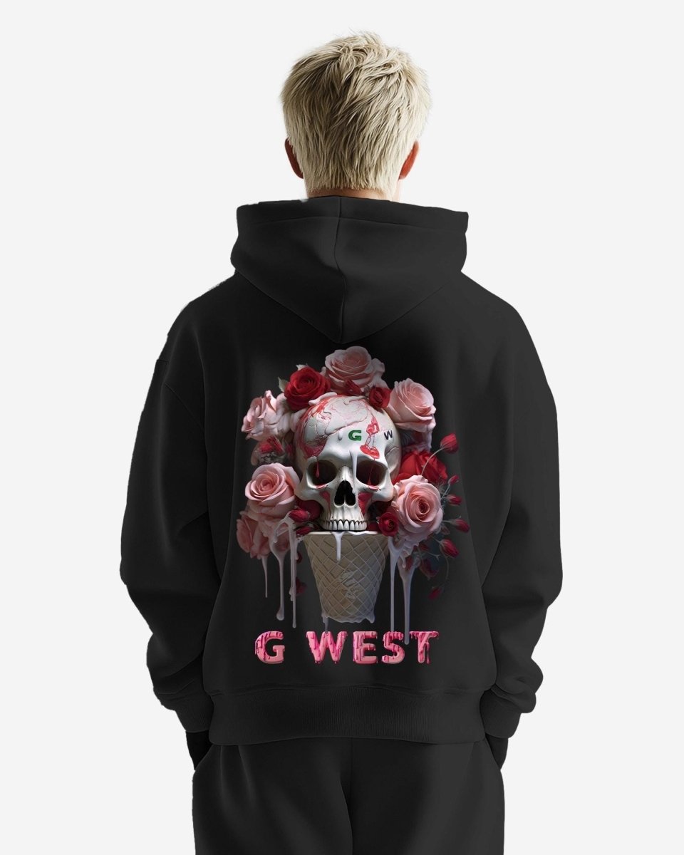 G West Ice Cream Skull Oversize Hoodie