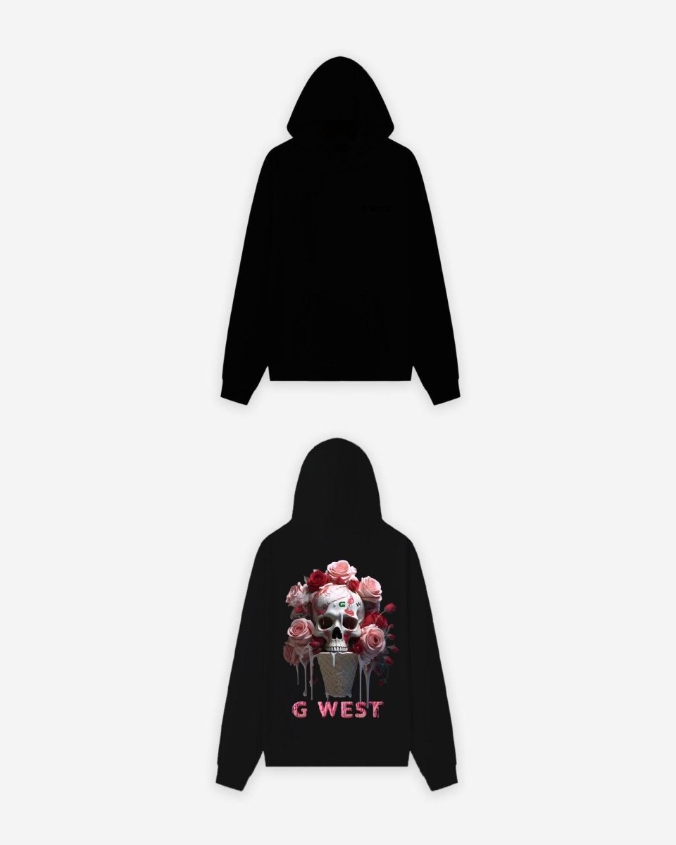 G West Ice Cream Skull Oversize Hoodie