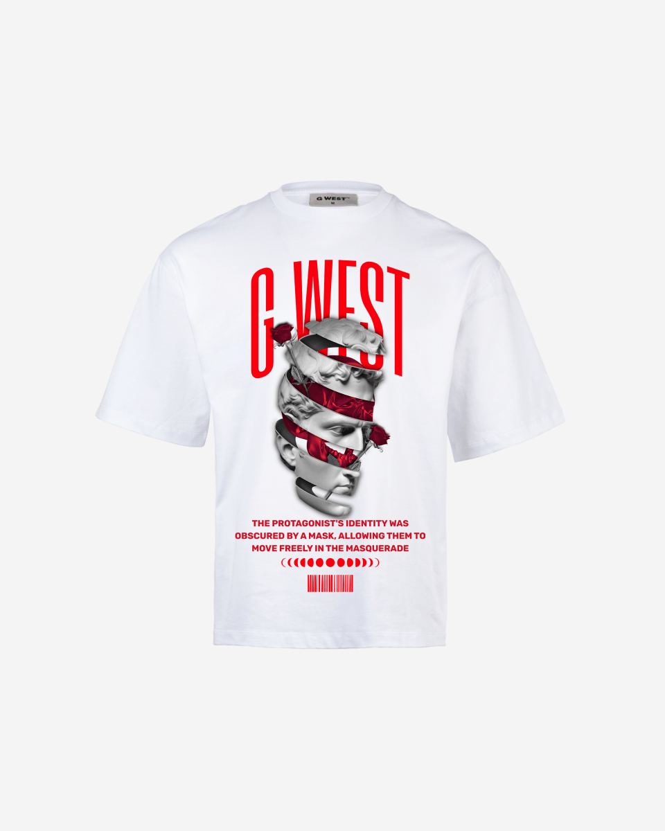 G WEST identity concealed OVERSIZED TEE
