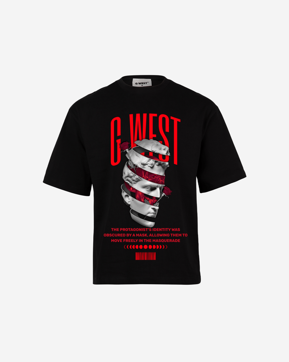 G WEST identity concealed OVERSIZED TEE