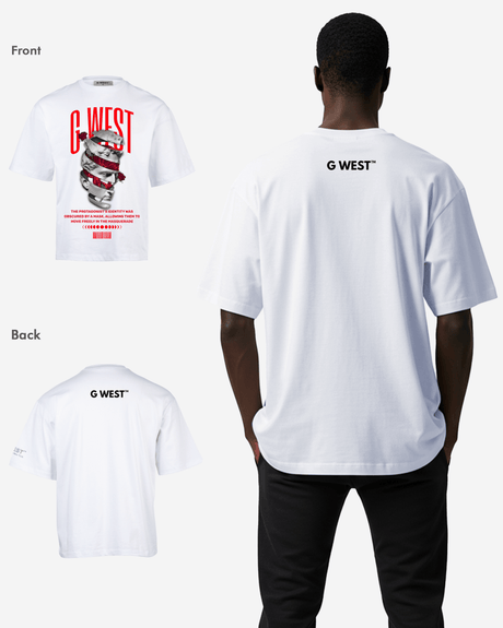 G WEST identity concealed OVERSIZED TEE