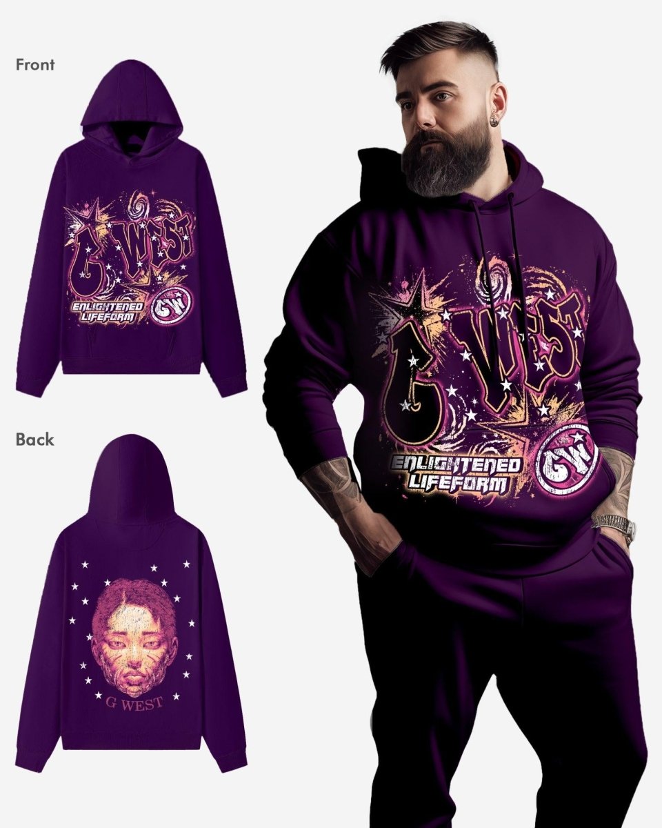 G West Illuminated Soul Double Hit Oversized Hoodie