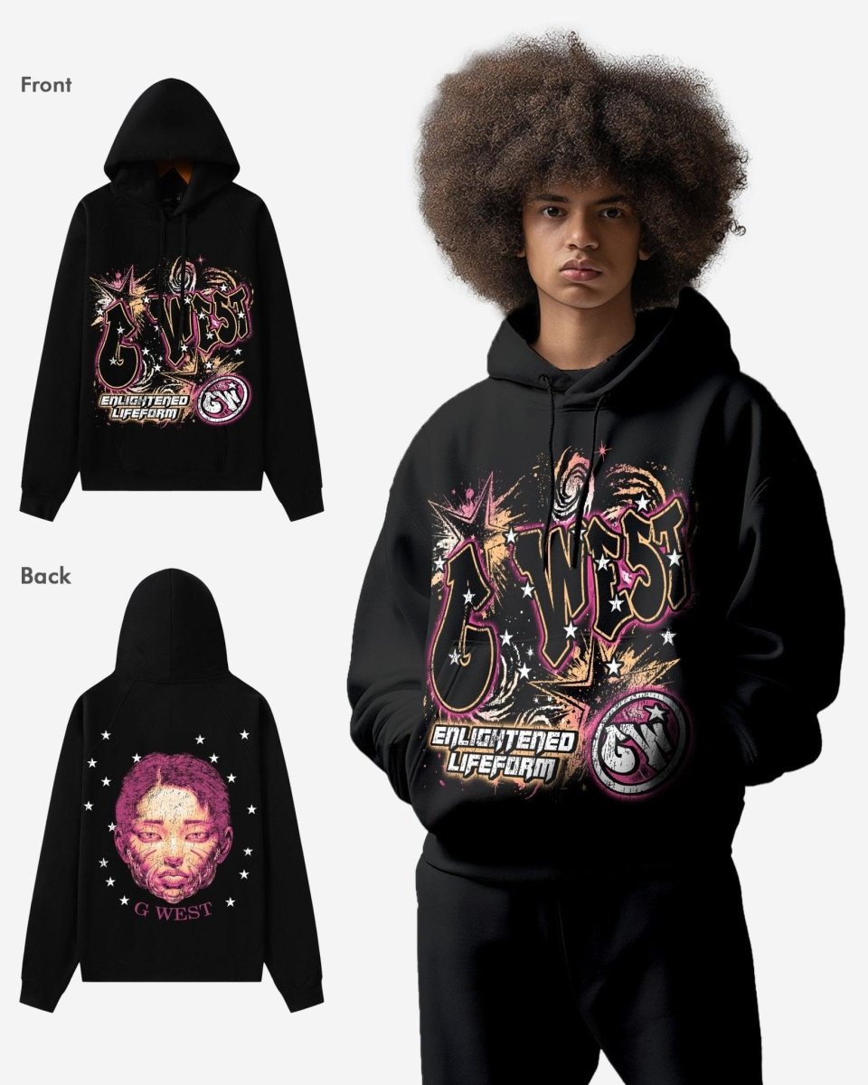 G West Illuminated Soul Double Hit Oversized Hoodie