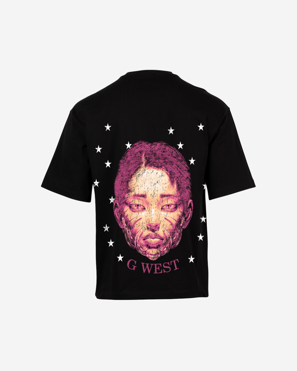 G West Illuminated Soul Double Hit Premium Oversized Tee Front And Back Print