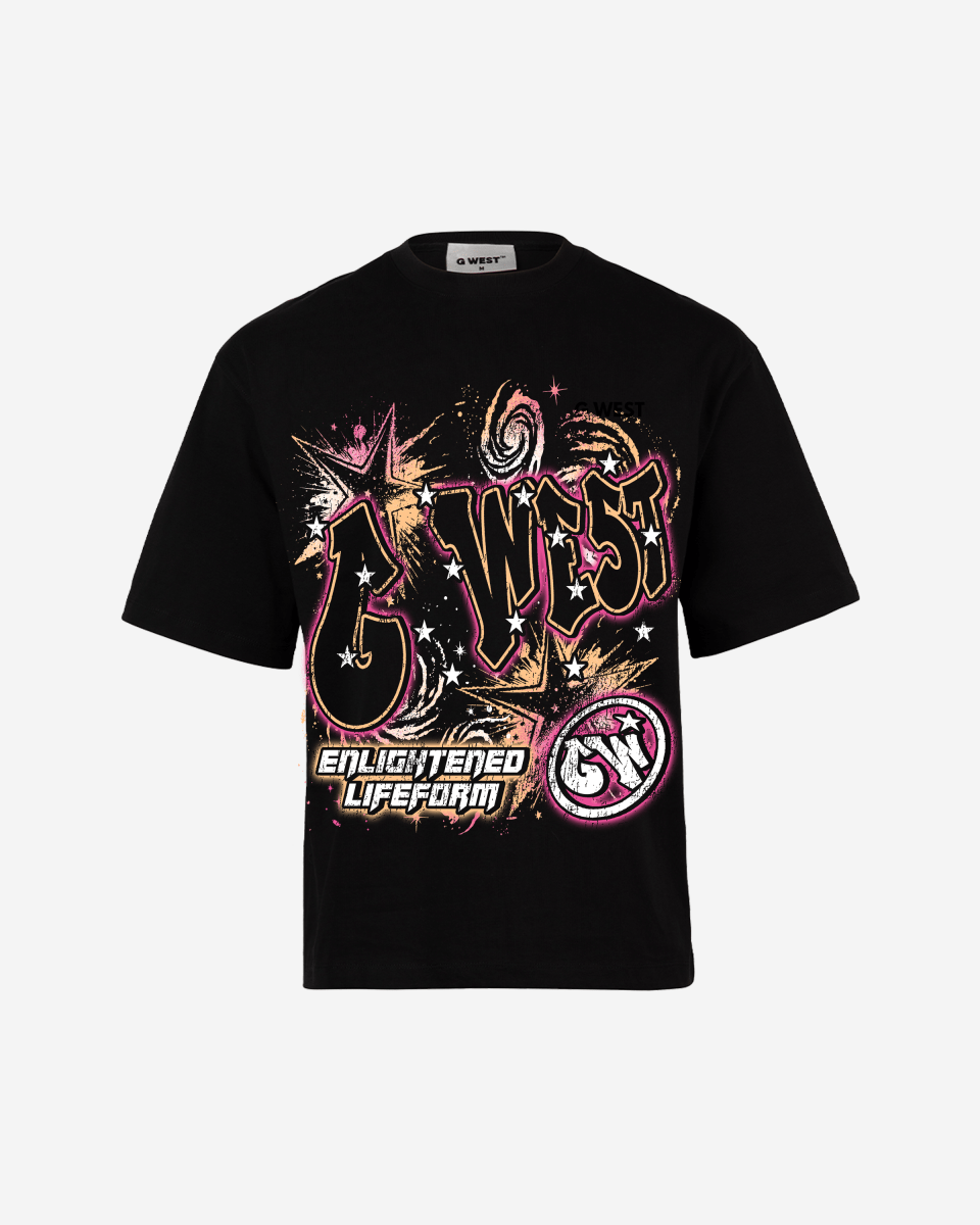 G West Illuminated Soul Double Hit Premium Oversized Tee Front And Back Print